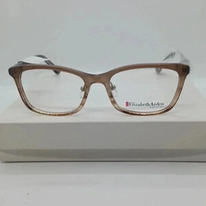 NWT WOMEN'S PETITE ELIZABETH ARDEN EYEGLASS FRAMES EAPT104 BEIGE